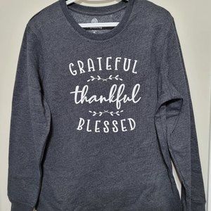 Grateful thankful blessed handmade sweatshirt
